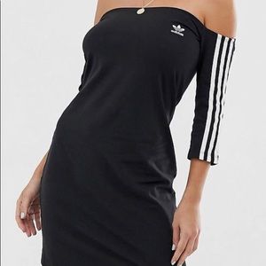 Adidas off the shoulder dress